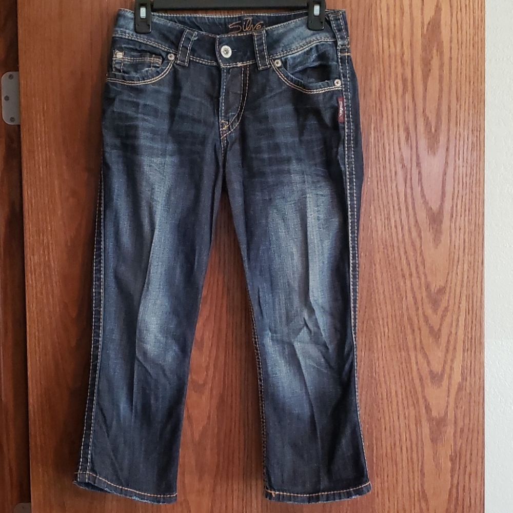 Silver suki surplus capris sz 27